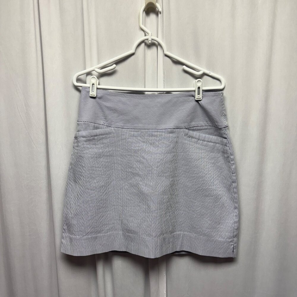 SC and Co Skort Womens Blue White Striped Size Medium Skirt Shorts Athletic Golf